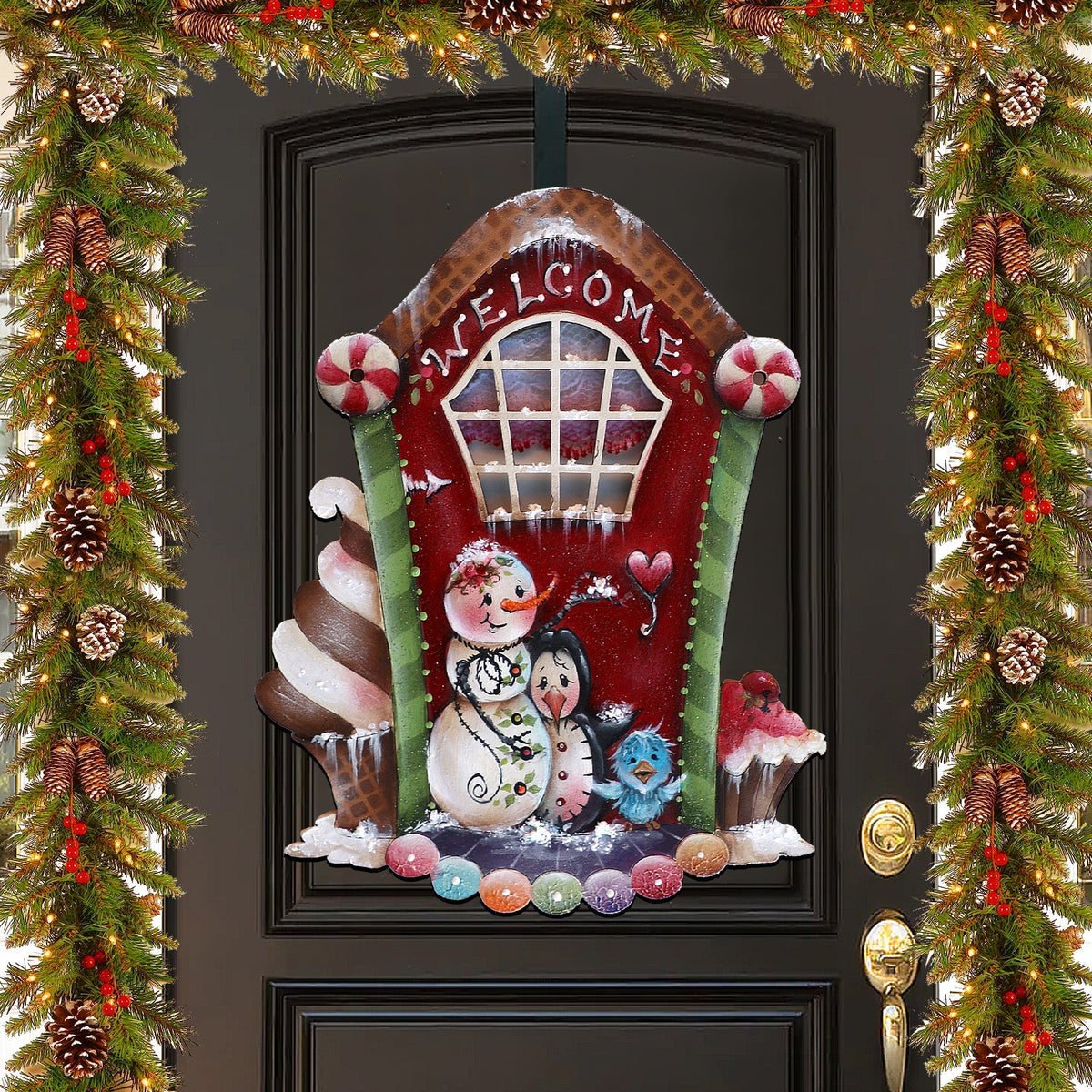 A Season of Sweet Christmas Holiday Door Decor by Jamie Mills-Price - Christmas Decor - 8611079H-MP G.DeBrekht