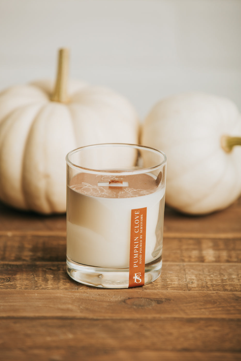 Pumpkin Clove 7.5 oz Wooden Wick Candle Freedom Studios