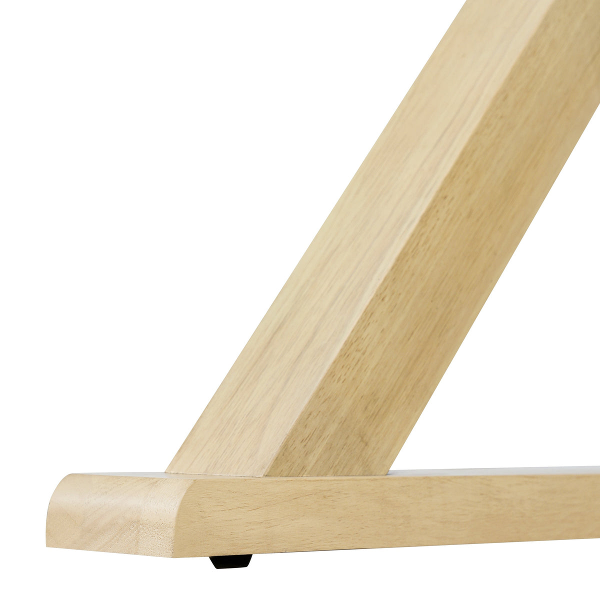 Natural Oak Veneer Dining Table with Rubber Wood Legs - Natural HouseOfZazla