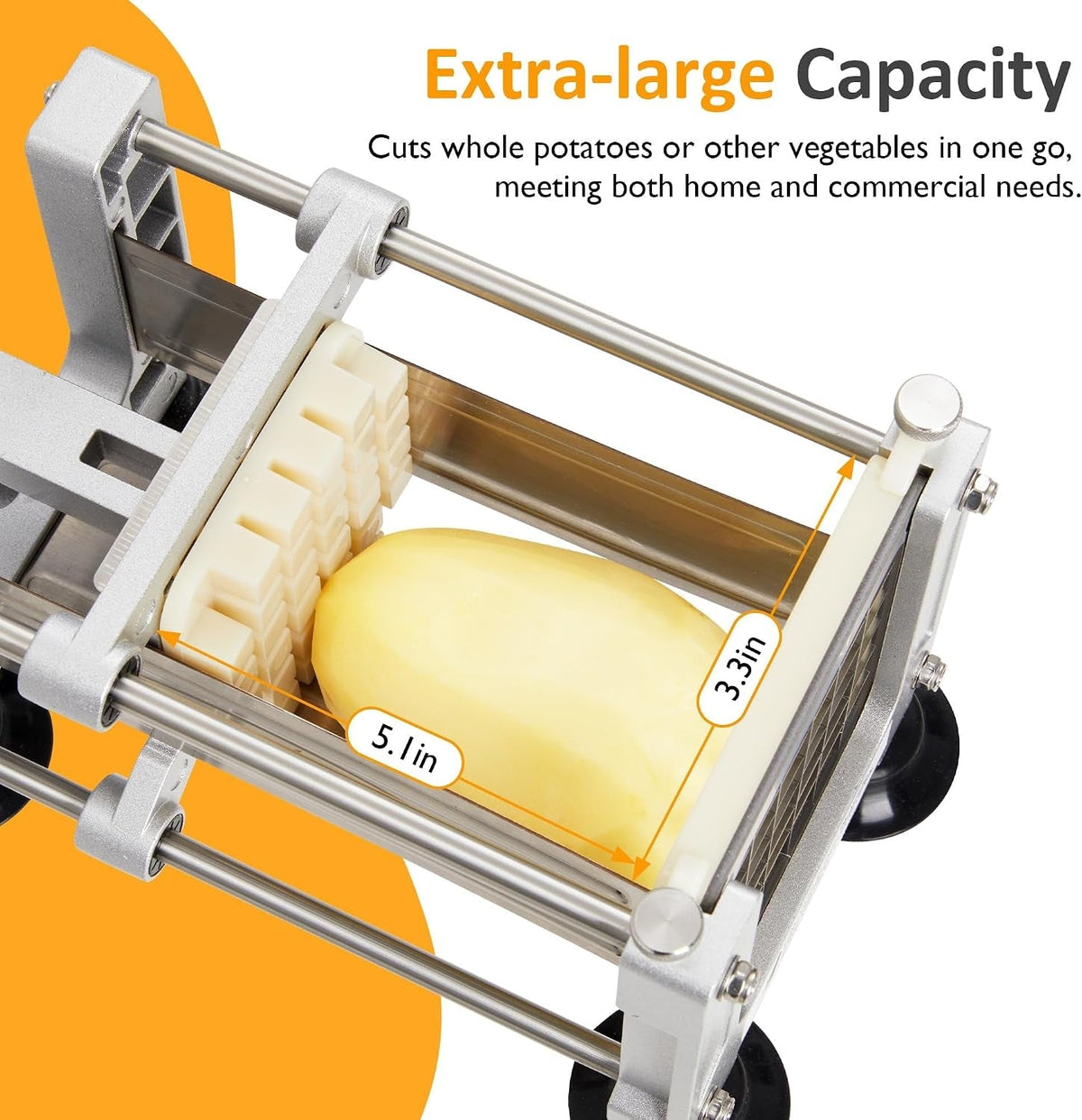 French Fry Cutter Stainless Steel Potato Slicer HouseOfZazla