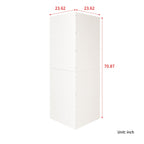 White Corner Kitchen Pantry Cabinet