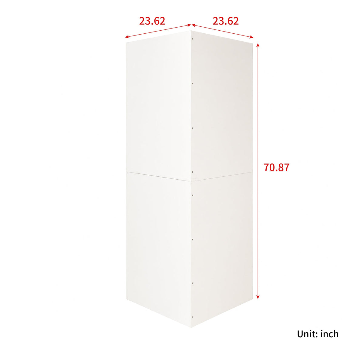 White Corner Kitchen Pantry Cabinet with Vertical Storage - White HouseOfZazla
