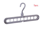 Plastic Clothes Hanger with Storage Hook