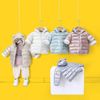 New Spring Autumn And Winter Solid-color Versatile Cotton Coat For Children