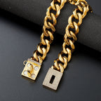 19mm Stainless Steel Dog Chain Pet Dog Necklace Collar