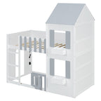 Twin Over Twin House Bunk Bed