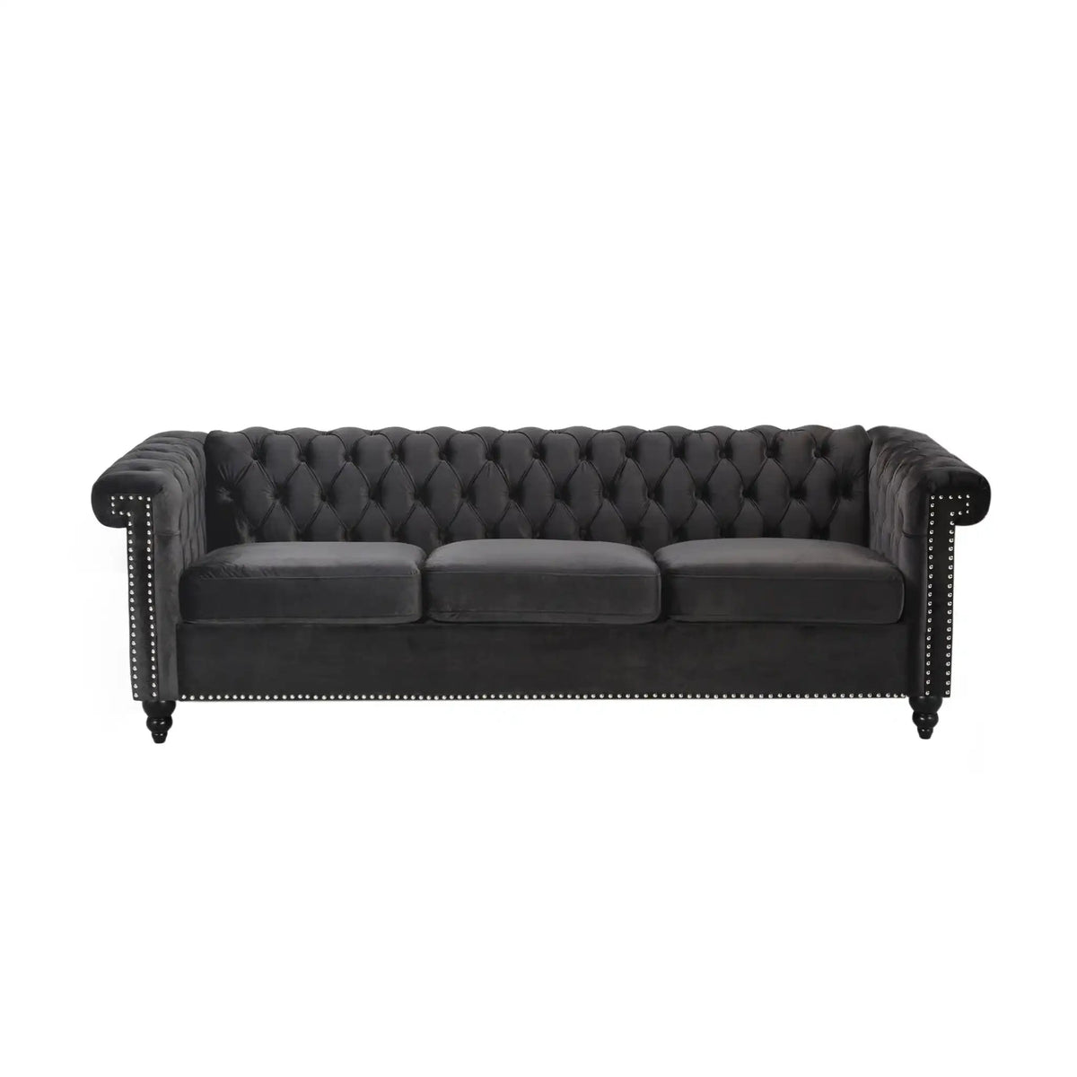Chesterfield Style 3 Seater Sofa with Deep Button Tufting - Multiple Colors HouseOfZazla