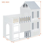 Twin Over Twin House Bunk Bed