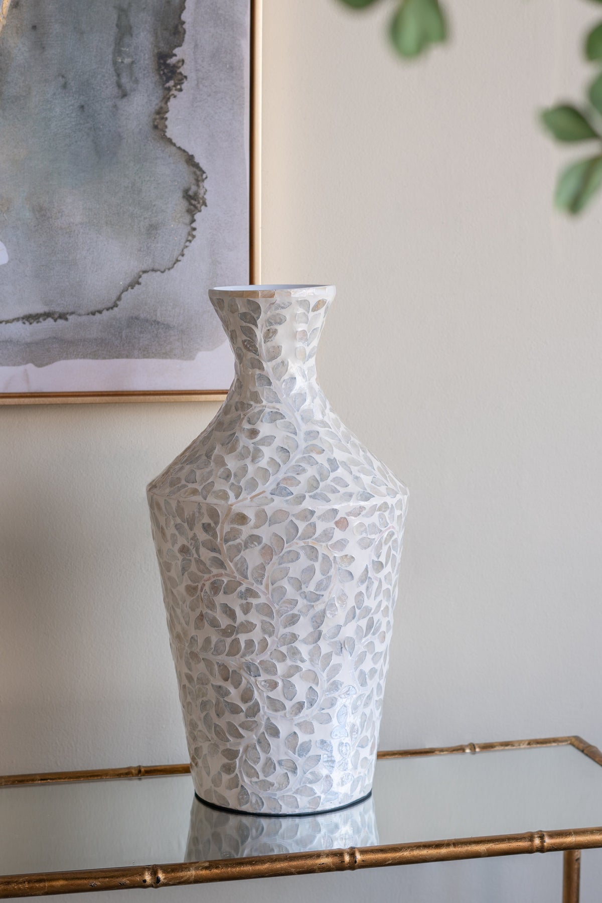 D9.8x19.7" Decorative Paper Powder Vase with Tapered Design HouseOfZazla