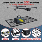 Overhead Garage Storage Rack 4x8 FT for High Ceilings