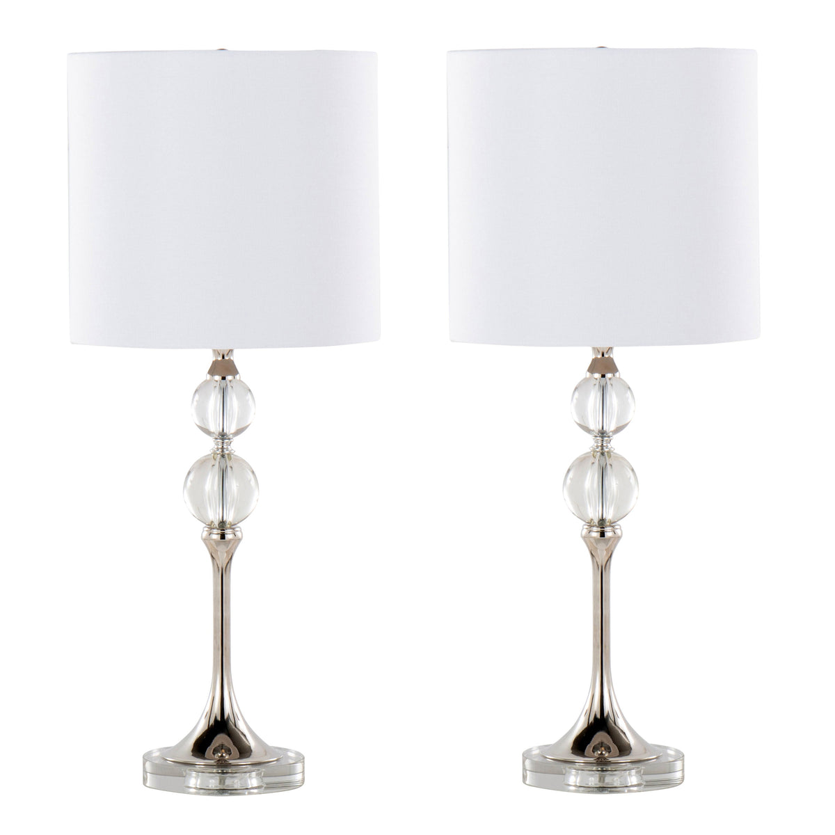 26" Contemporary Crystal Table Lamp