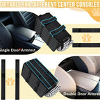 Dog Car Seat Console Booster 11lbs Anti-collapse Center Seat With Soft Cushion & Safety Belt. Portable Carrier For Small Pets. Fits Car Console