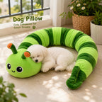 New Pet Doll Pillow, Dog Bed Pillow, Creative New Caterpillar-Shaped Dog Pillow, Soft And Comfortable Pet Supplies