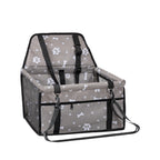 Pet Car Seat, Breathable Foldable Cat Dog Car Booster Seat With Safety Leash & Mesh Window, Waterproof Oxford Cloth Vehicle Travel Basket For Small Medium Dogs & Cats