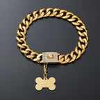19mm Stainless Steel Dog Chain Pet Dog Necklace Collar