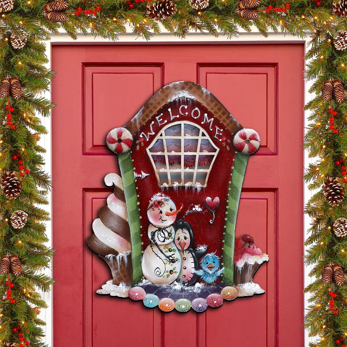 A Season of Sweet Christmas Holiday Door Decor by Jamie Mills-Price - Christmas Decor - 8611079H-MP G.DeBrekht