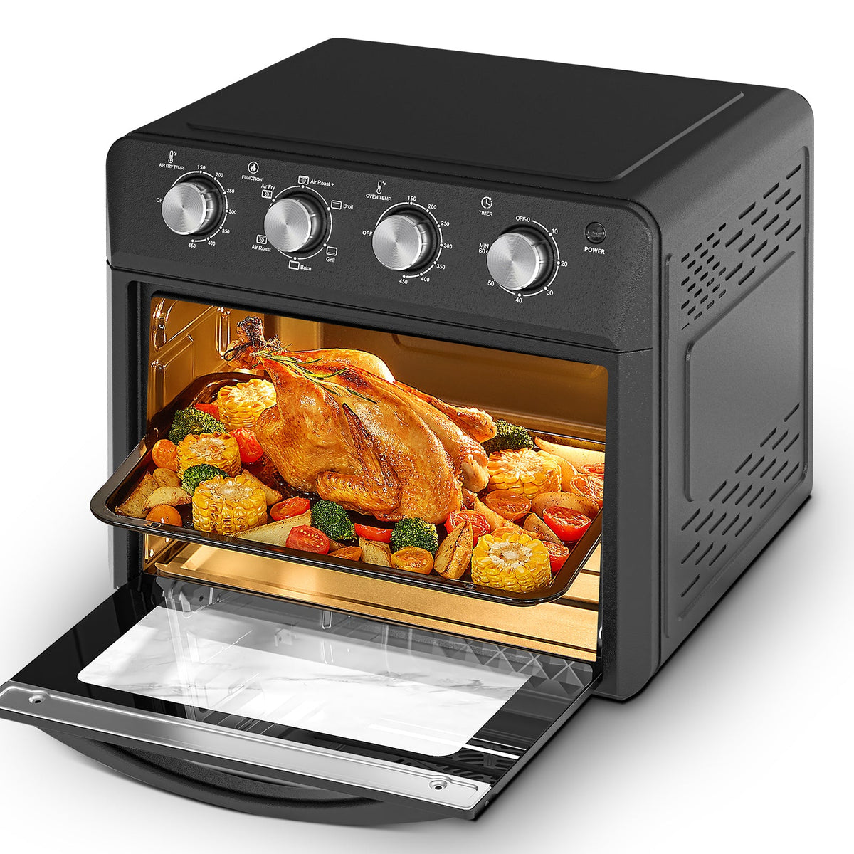 Plum Chef Air Fryer Oven 27.5QT - 6-in-1 Countertop Convection Oven