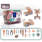 Educational Repair Assembly Playhouse Toolbox Set For Kids