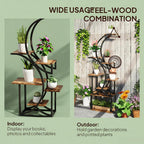S-Shaped Plant Stand - 8 Tier Plant Shelf for Multiple Plants