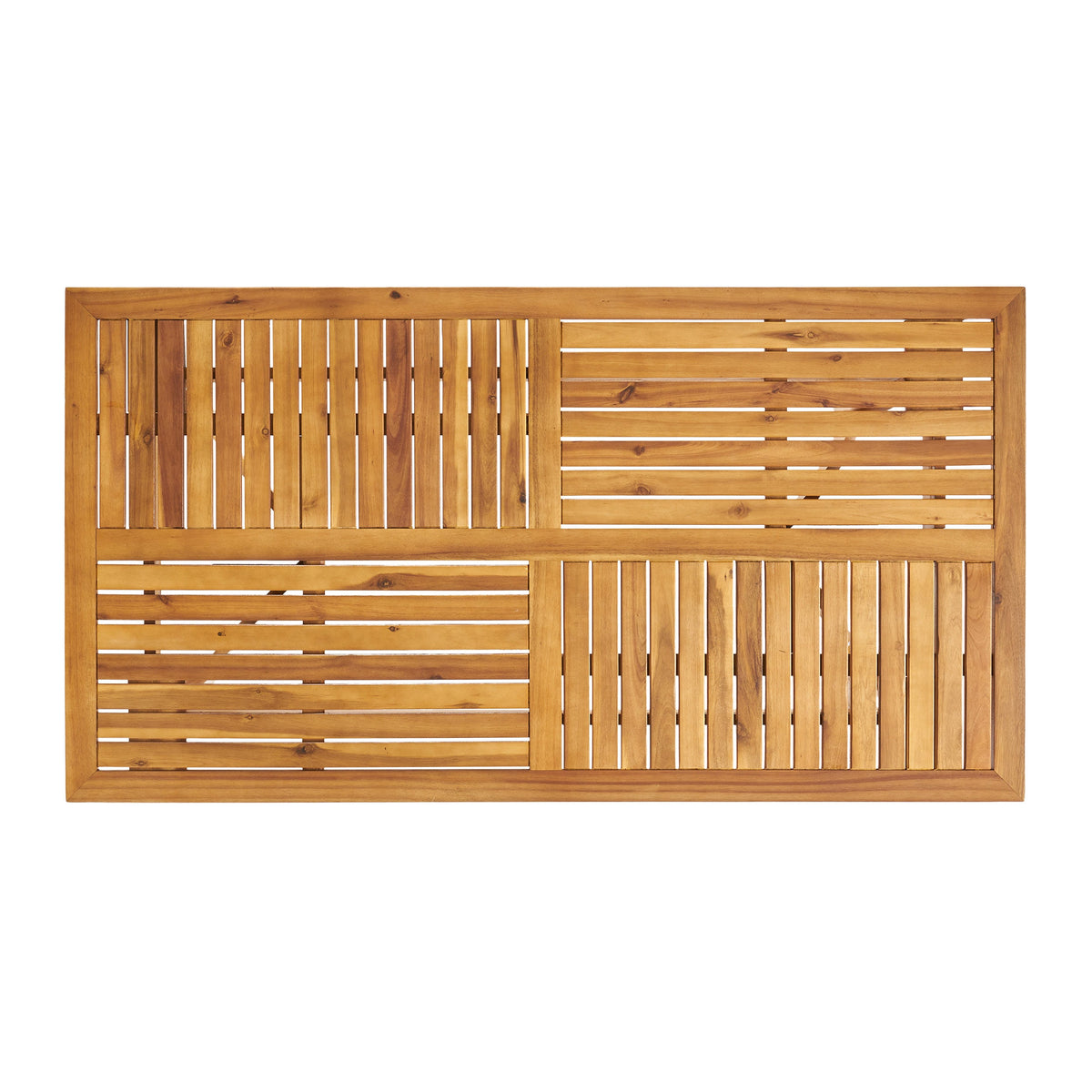 Outdoor 7 Piece Patio Rustic Acacia Wood Dining Set HouseOfZazla
