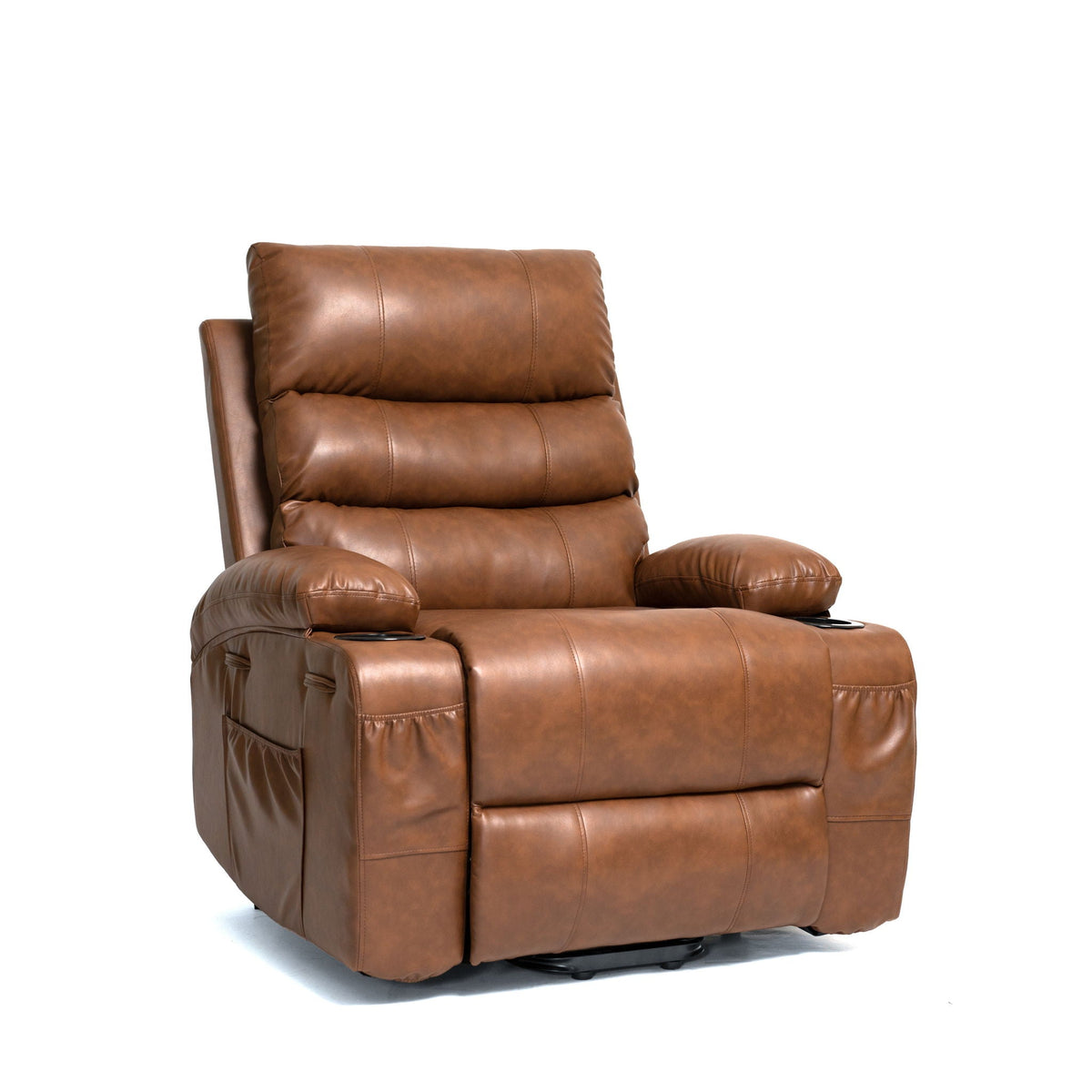 Large Size Electric Power Lift Recliner Chair Sofa With 8 Point Vibration Massage And Lumbar Heat Unique Piece Furniture