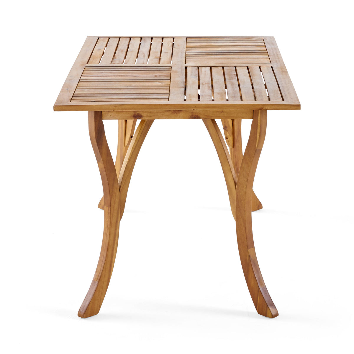 Outdoor 7 Piece Patio Rustic Acacia Wood Dining Set HouseOfZazla