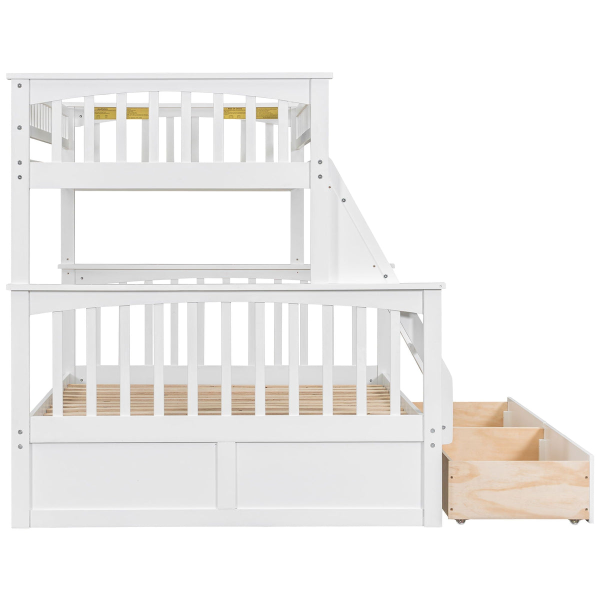 Convertible Storage Bunk Bed with Drawers - Twin Over Full HouseOfZazla