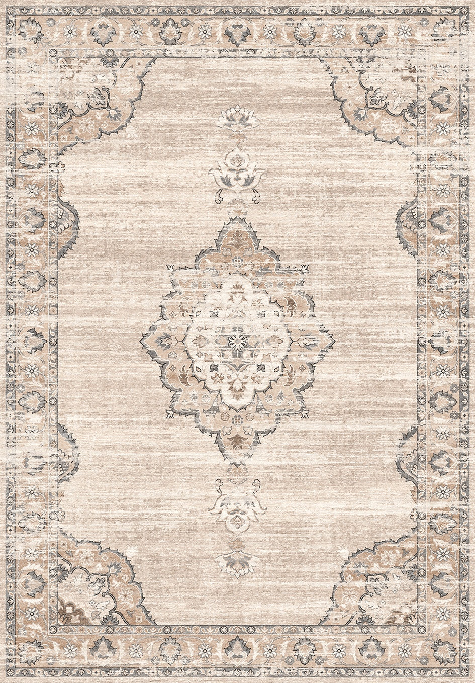 Majestic Medallion Area Rug with Stain Resistance - 24" x 36" HouseOfZazla