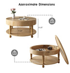 Coffee Table with Dual Storage for Living Room