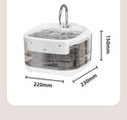 Large Capacity Fully Transparent Automatic Circulating Filtered Pet Water Fountain