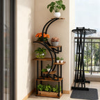 S-Shaped Plant Stand - 8 Tier Plant Shelf for Multiple Plants