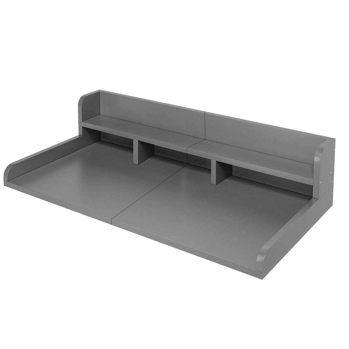 Gray Washer Dryer Countertop with Waterproof MDF and Non-slip Pads HouseOfZazla