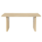 5-Piece Indoor Dining Set, 68.75" MDF Dining Table & 4 Rubber Wood Chairs