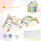 8-in-1 Foldable Climbing Set for Toddlers with Rocket Theme