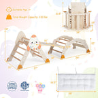 8-in-1 Foldable Climbing Set for Toddlers with Rocket Theme