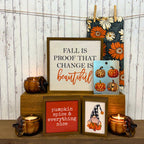 Pumpkin Spice Farmhouse Candles - Pumpkin Vessel Fall Decor Berry'd Treasures