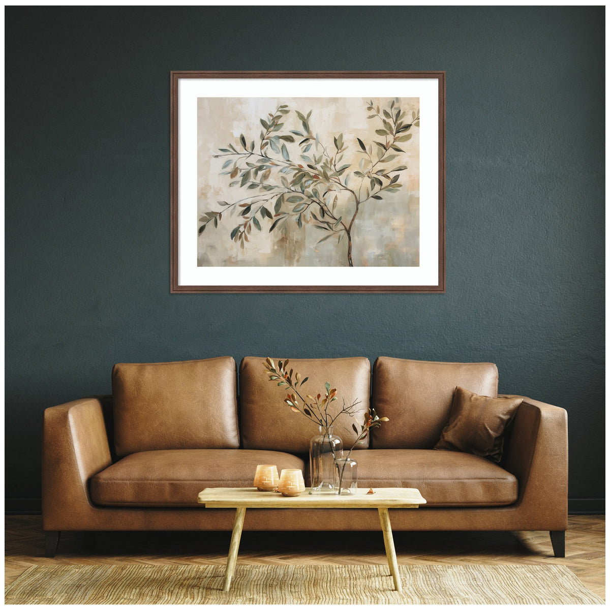Olive Tree Abstract No. 31 by The Creative Bunch Studio Framed Wall Art Print