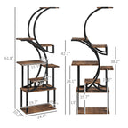 S-Shaped Plant Stand - 8 Tier Plant Shelf for Multiple Plants