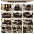 82.6" Upholstered Velvet Sofa with Nailhead Trim
