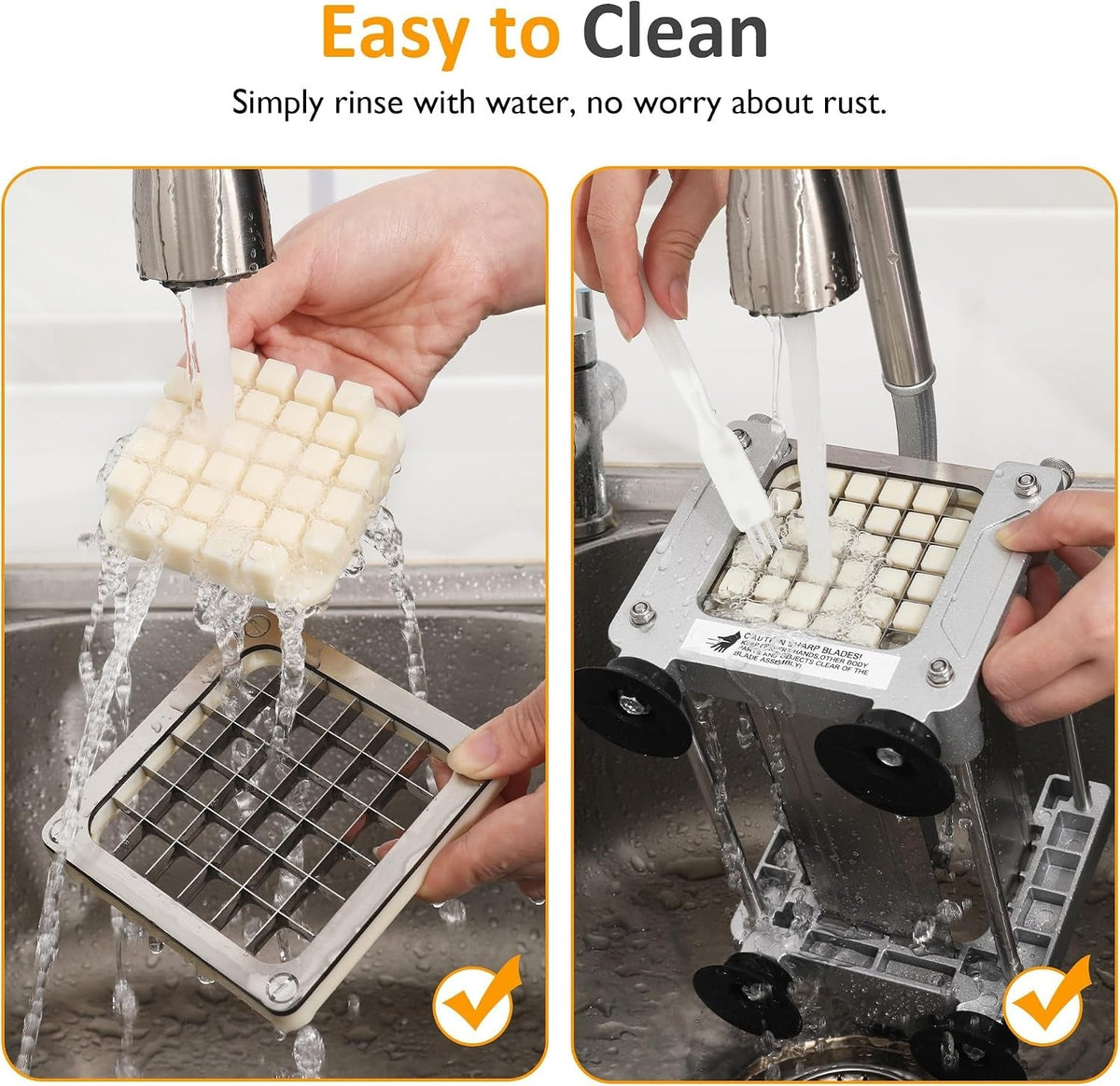 French Fry Cutter Stainless Steel Potato Slicer HouseOfZazla