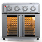 PlumChef 26QT Extra-Large French Double-Door Air Fryer Convection Toaster Oven