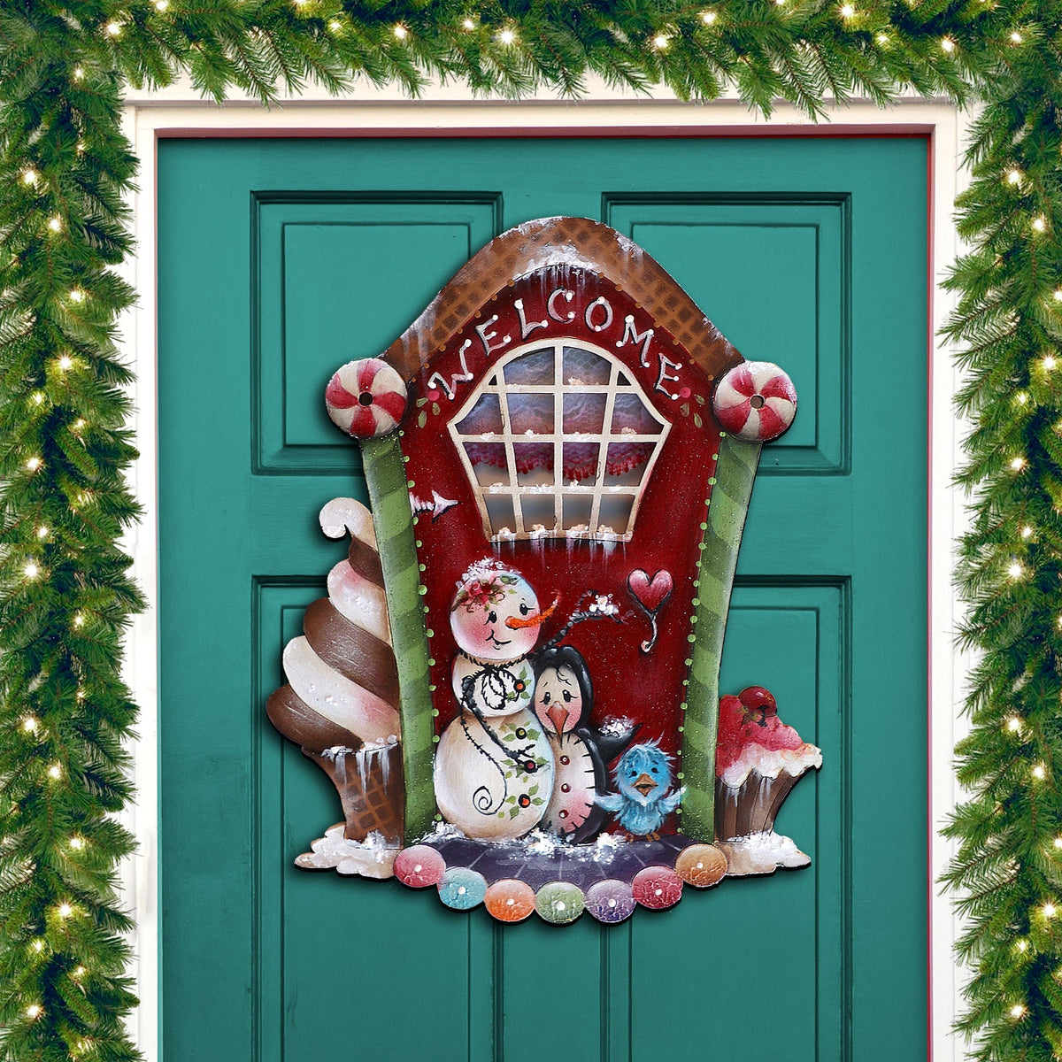 A Season of Sweet Christmas Holiday Door Decor by Jamie Mills-Price - Christmas Decor - 8611079H-MP G.DeBrekht