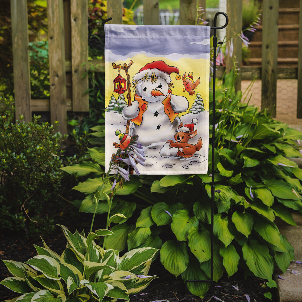 Scarecrow Snowman Garden Flag Mailbox Decorative Yard Banner Outside Patio Artwork for Flower Beds, Garden Size, Multicolor