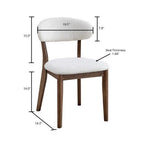 ACTU Scandinavian Dining Table Set with Upholstered Chairs for Small Spaces (Seats 4–6)