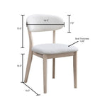 ACTU Scandinavian Dining Table Set with Upholstered Chairs for Small Spaces (Seats 4–6)