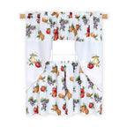 Ambrosia Embellished Tier and Swag Set for Complete Window Elegance - 58x24