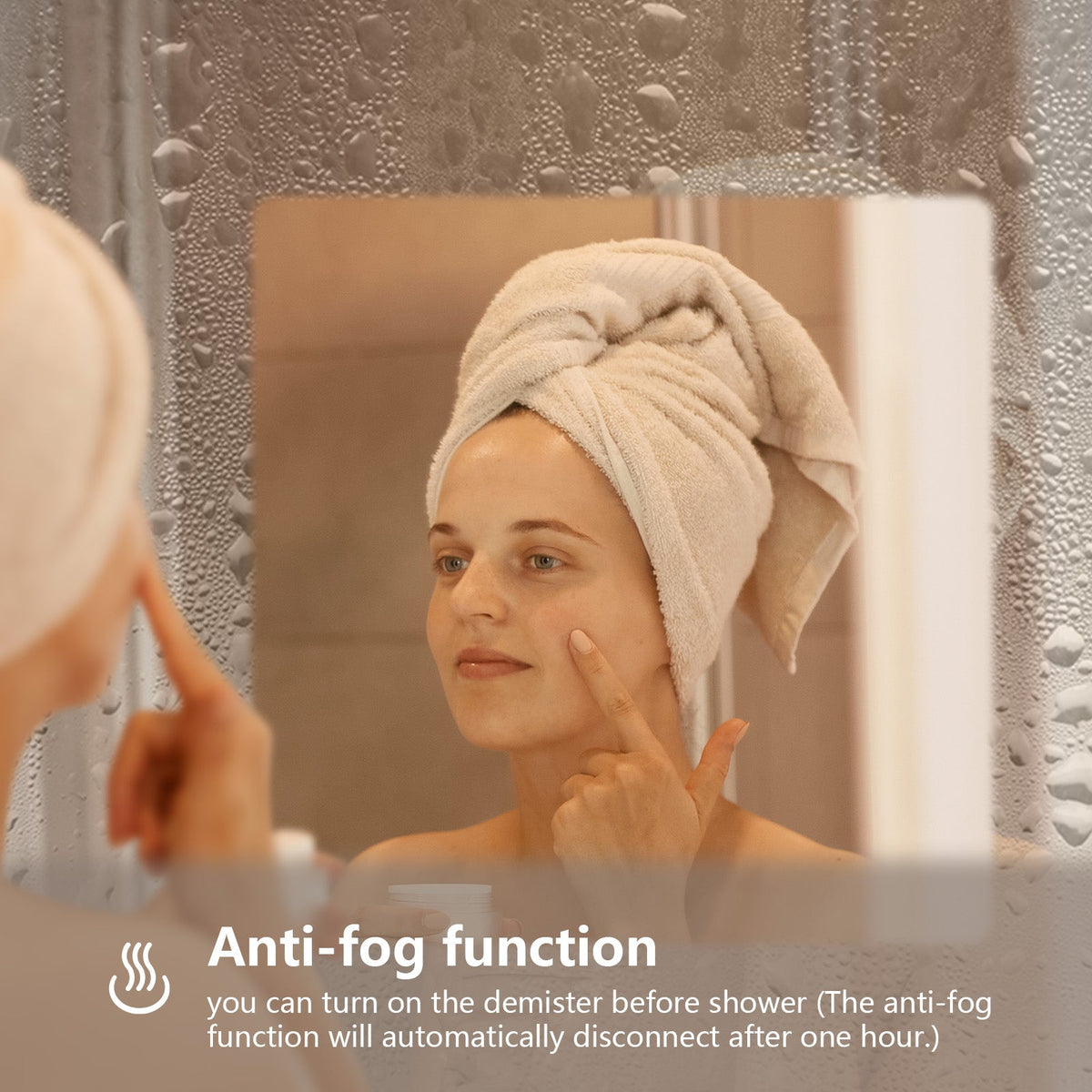 Corona Frameless LED Mirror – Backlit, Anti-Fog, Dimmable