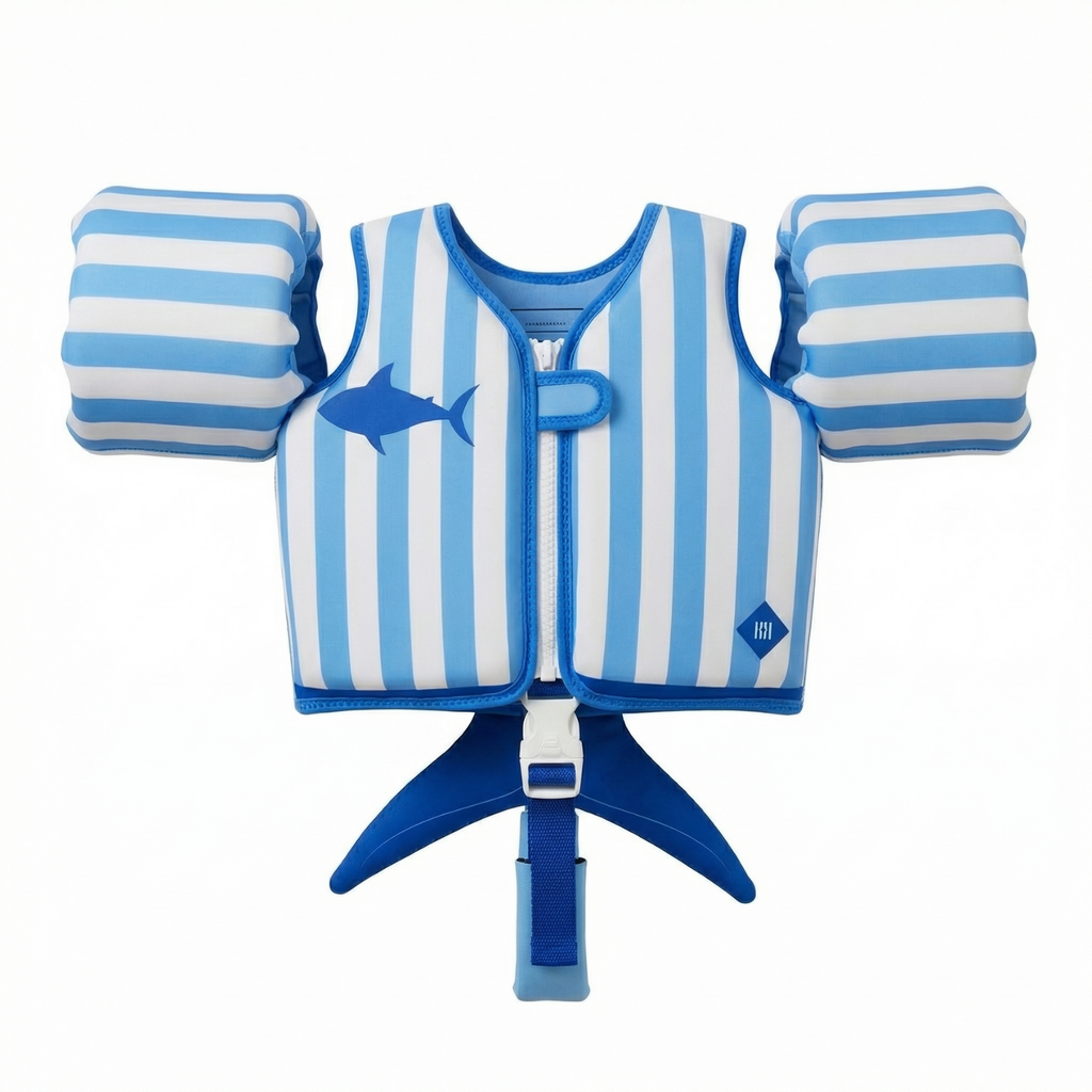Floating Jackets with Sleeves for Pool or Beach | 1-3 Years | Blue Shark