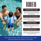 Floating Jackets with Sleeves for Pool or Beach | 1-3 Years | Blue Shark