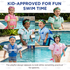 Floating Jackets with Sleeves for Pool or Beach | 1-3 Years | Blue Shark